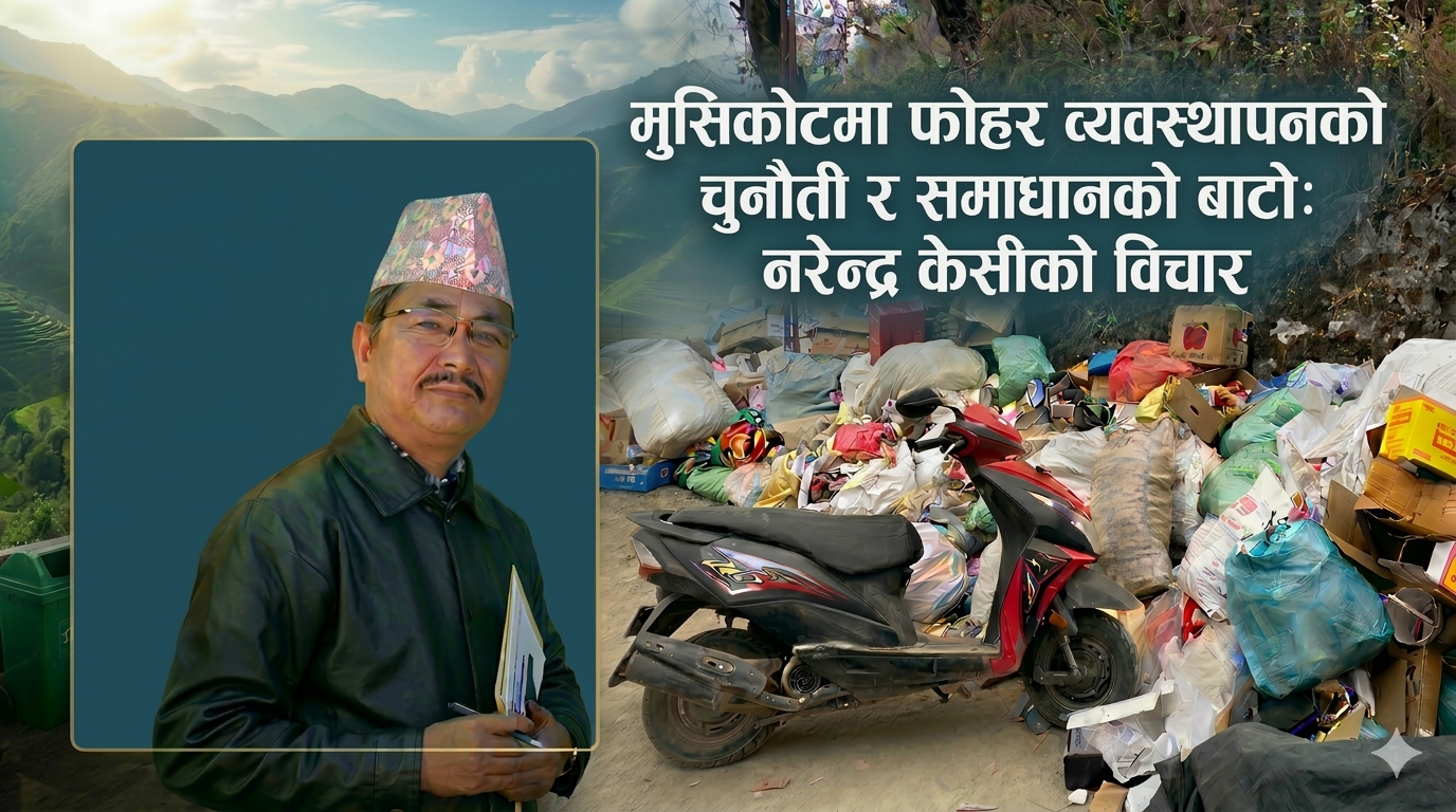 मुसिकाेटमा फाेहाेर व्यवस्थापनकाे चुनाैती र समाधानको बाटाे