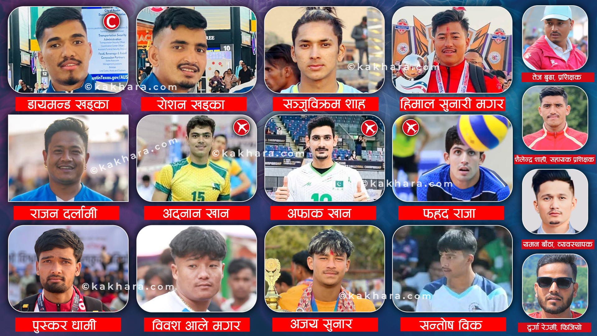 पिएम कप भलिबलः डायमन्ड खड्काको कप्तानीमा रुकुम पश्चिमको टोली घोषणा 