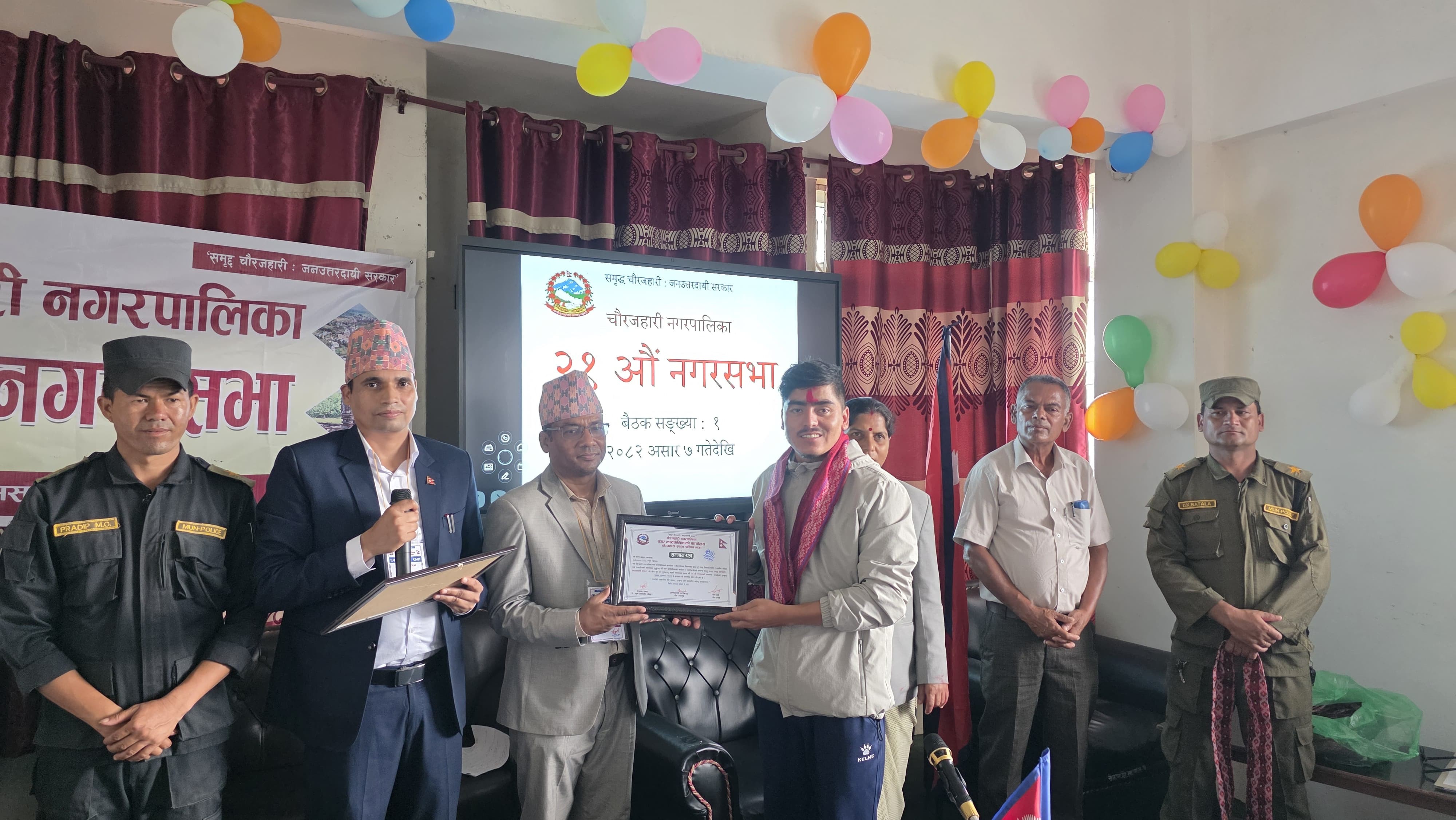 कखराका सम्पादक खड्का सम्मानित