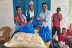 जन्मदिनको अवसरमा सुमनको बुद्धभूमि मानव सेवा आश्रमलाई खाद्यान्न सहयोग