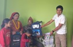 अपाङ्गता भएका खड्काका चार सन्तानलाई अमेरिकाबाट शैक्षिक सामग्री सहयोग