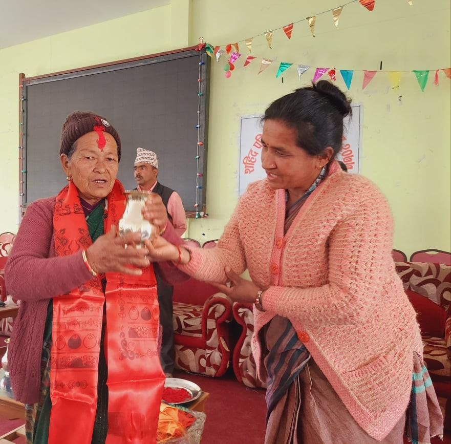 मुसीकोटका सहिद परिवारलाई सम्मान