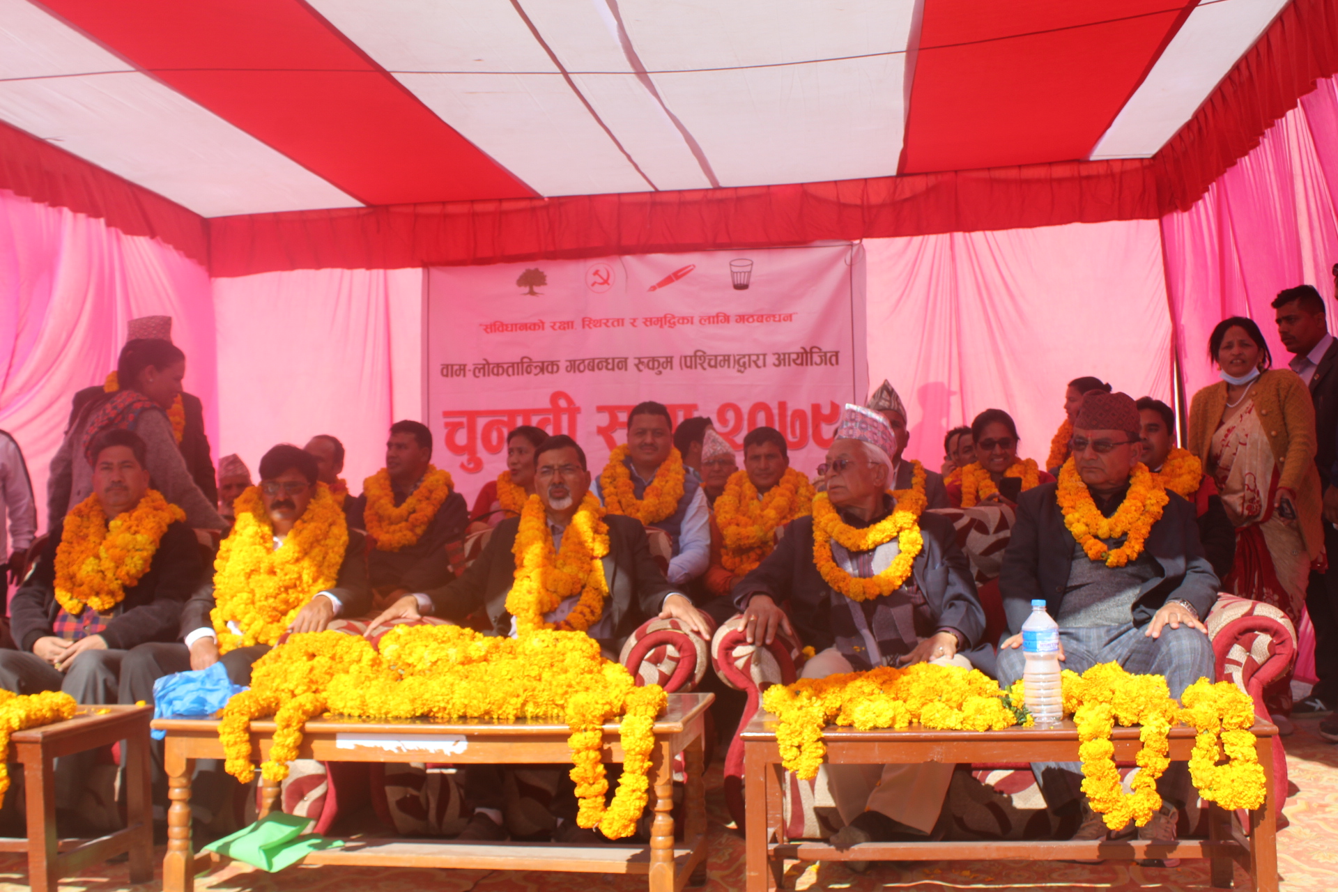 बाम–लोकतान्त्रिक गठबन्धन रुकुम पश्चिमको नवौं चुनावी सभा मुसिकोटमा सम्पन्न 