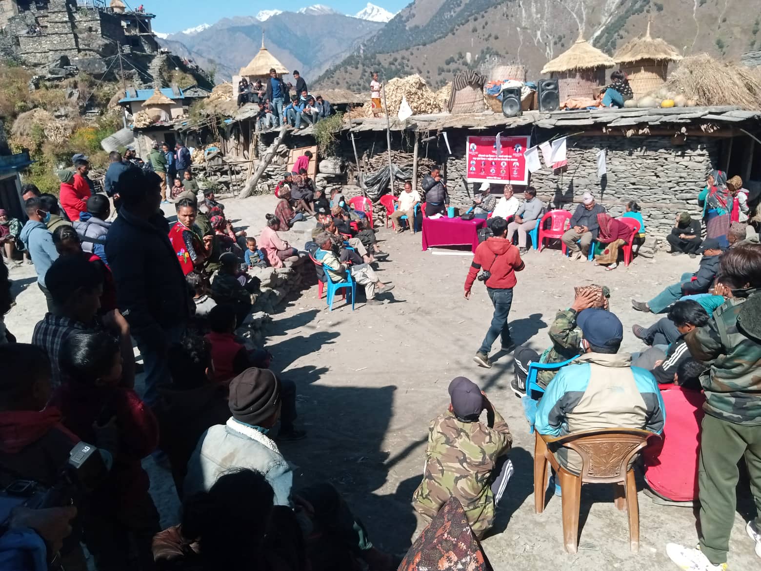 रुकुम पूर्वः गठबन्धनको चुनावी सभा मैकोट देखि सुरु