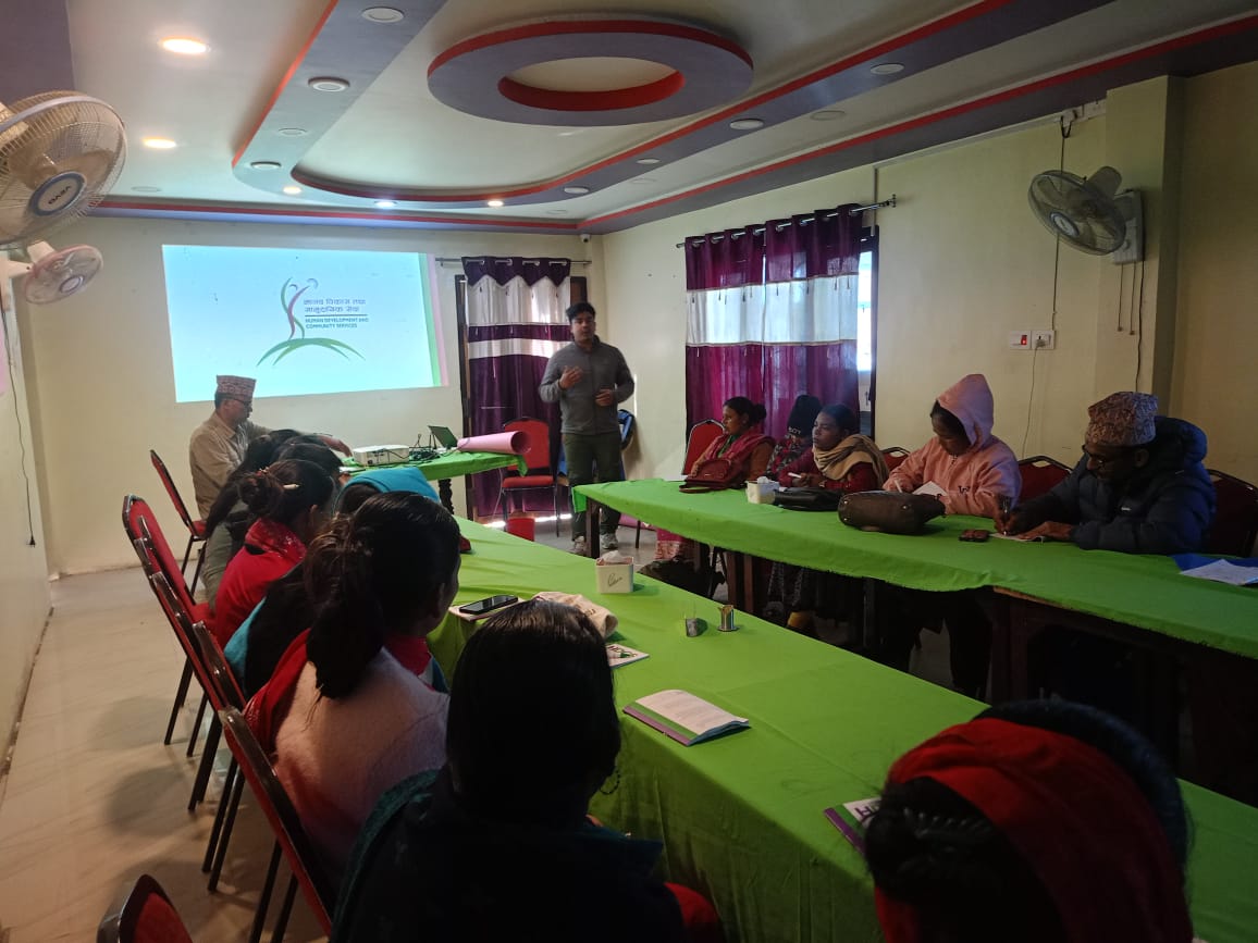 चौरजहारीमा संचालित तीन दिने व्यावसायिक विकास योजना सम्बन्धी तालिम सम्पन्न