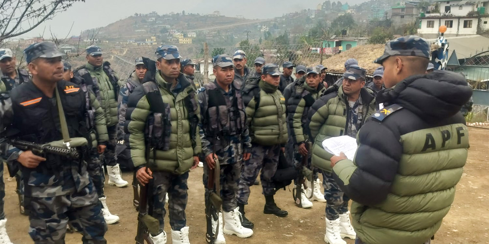 निर्वाचन सुरक्षा: रुकुम पश्चिममा २ सय ८० सशस्त्र प्रहरी परिचालन 