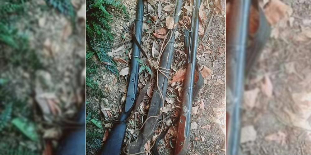 रुकुम पूर्व प्रहरीद्वारा ५ नाल अवैध भरुवा बन्दुक बरामद 