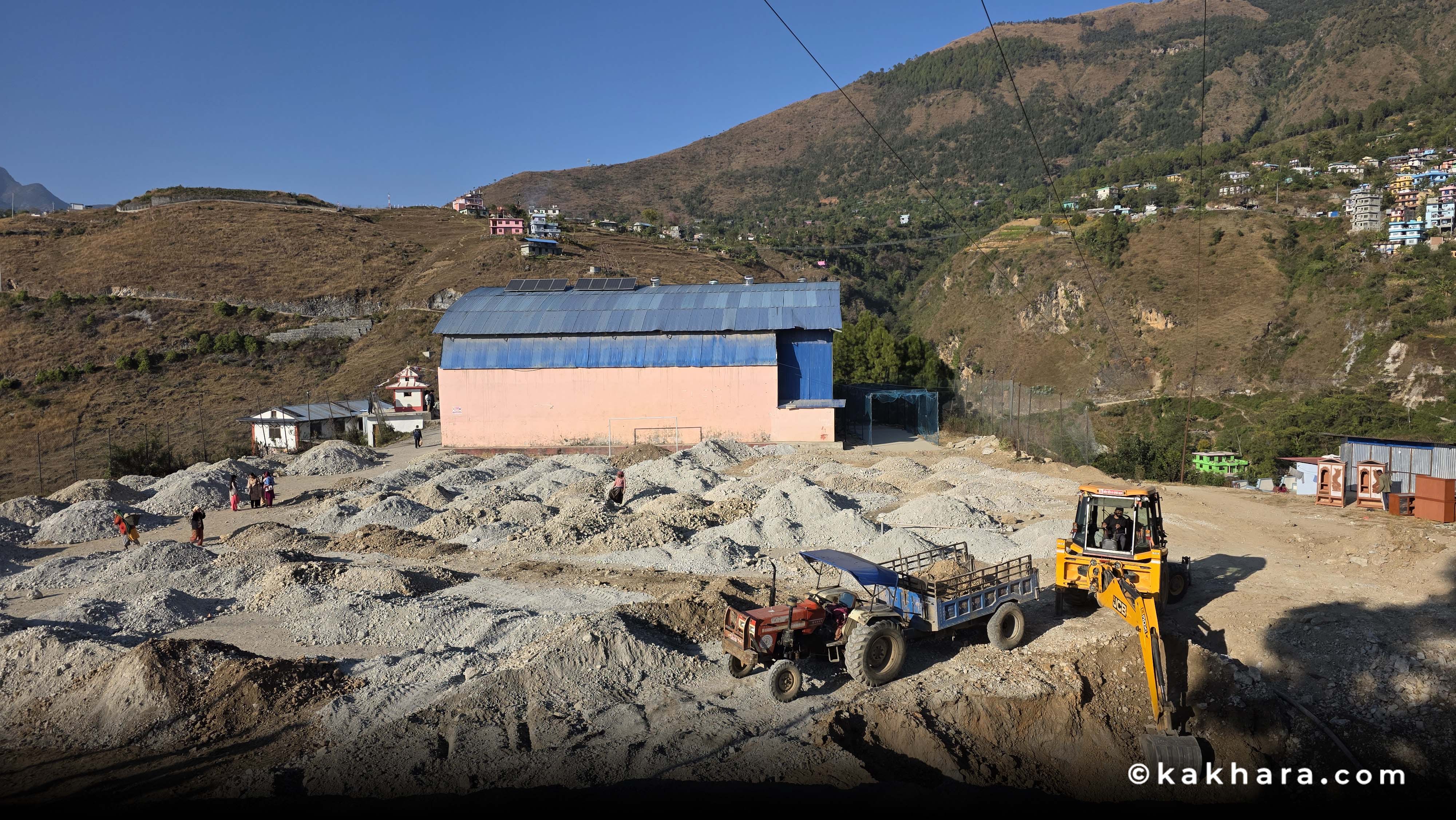 बराहटाकुरा टुँडिखेलको स्तरोन्नति गरिँदै 