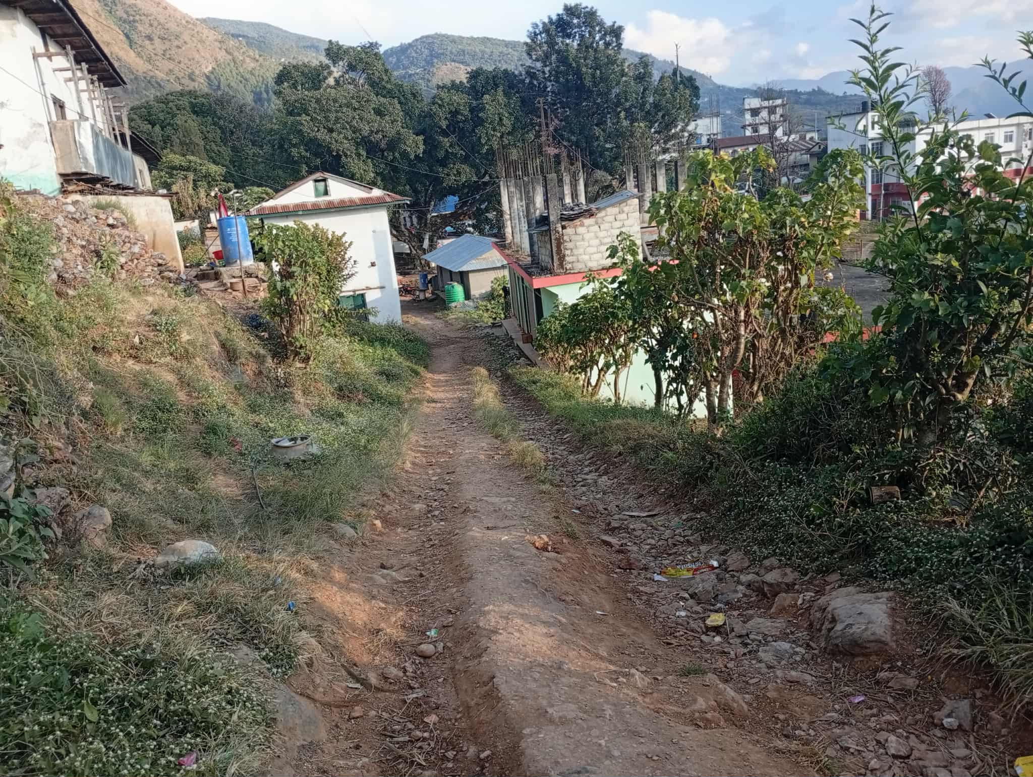 बसपार्क जोड्ने बाटोको सर्भे सम्पन्न, स्टामेट तयार हुँदै