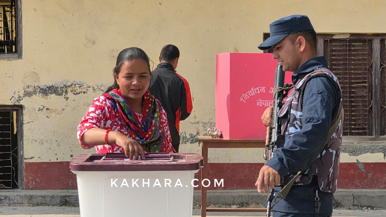 रुकुम पश्चिममा नमुना मतदान, नमुना सुरक्षा अभ्यास पनि (फाेटाे फिचर)