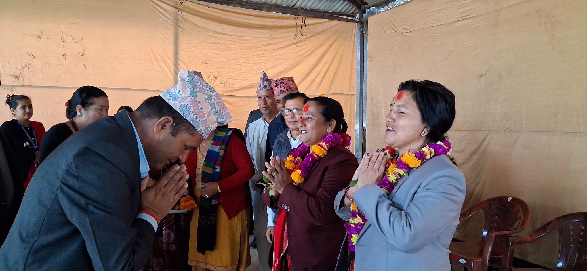 २ मन्त्रिलाई यमुना नन्द नमुना माविको स्वागत, शैक्षिक गुणस्तर वृद्धिमा मन्त्रीद्वयको जोड 