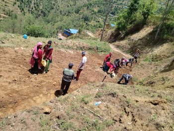 त्रिवेणी १ का जनप्रतिनिधिले गरे एक वर्षमा ६० दिन श्रमदान