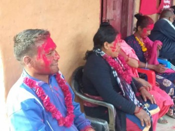 बाँफिकोटमा नेपाली कांग्रेस परित्याग गरी ४ जना माओवादी केन्द्रमा प्रवेश 