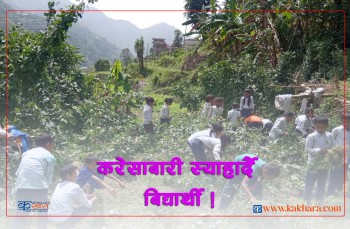 जहाँ विद्यार्थी पढ्ने मात्र होईन आफ्ना लागि आँफै तरकारी फलाउँछन्