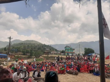 त्रिवेणी १ मा माओवादीको चुनावी सभा सम्पन्न 