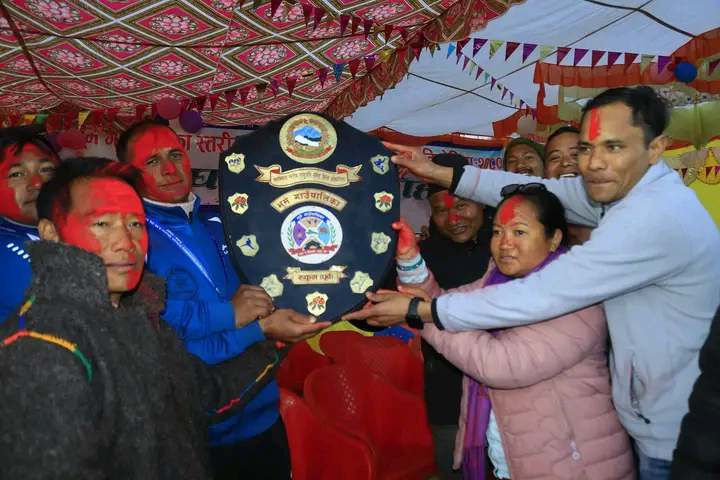 भूमे गाउँपालिका स्तरीय शिल्ड जनजागृति माविकाे पाेल्टामा 