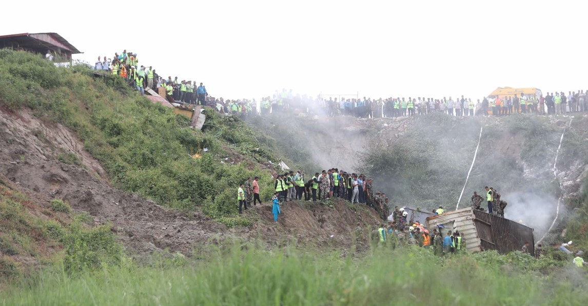 त्रिभुवन अन्तर्राष्ट्रिय विमानस्थलमा जहाज दुर्घटना