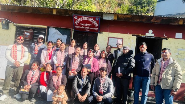 स्नातक आठौँ सेमेस्टरमा अध्ययनरत विद्यार्थीको बिदाइ