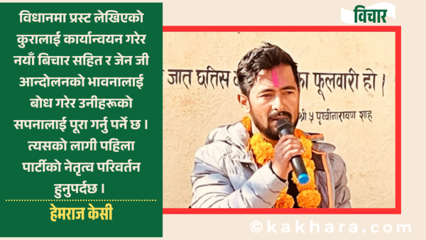 विधानमा स्पष्ट भएको व्यवस्थालाई कार्यान्वयन गर्दा पार्टी फुट्दैन