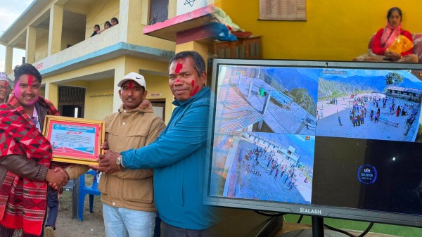 विद्यालयलाई सिसिटिभी क्यामरा सहयोग