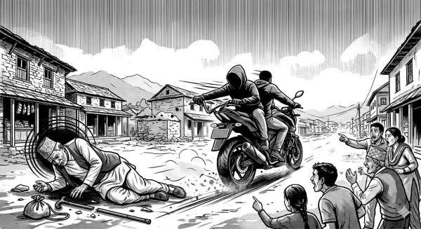 वृद्धलाई ठक्कर दिने मोटरसाइकल भेटिएन