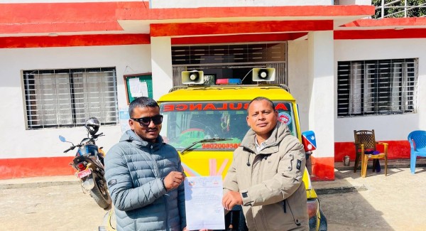ददेलद्धारा मुसिकोट १३ का  विरामिहरुका लागि निःशुल्क एम्बुलेन्स सेवा  सुरु