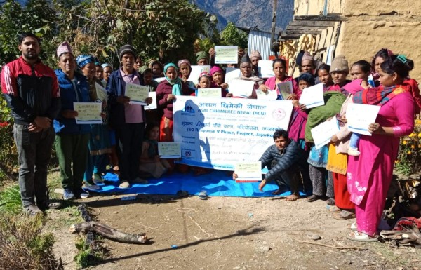 नलगाड ६ का ६० जना कृषकलाई किवी खेती सम्बनधी तालिम