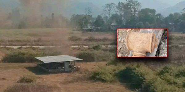 चौरजहारीमा भेटिएको बम सेनाद्वारा डिस्पोज