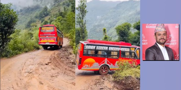 बाँफिकोट २ का वडाध्यक्ष खत्रीद्वारा सडक मर्मत गर्न पालिकालाई अनुरोध 