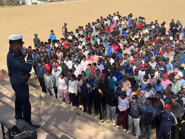 रुकुम पश्चिममा निर्वाचन प्रहरीलाई ट्राफिक सचेतना 