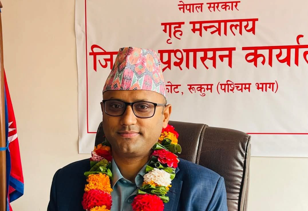 रुकुम पश्चिममा नयाँ प्रमुख जिल्ला अधिकारी निशानराज गौतम 