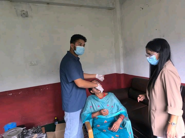 गाउँमै दाँतको उपचार, १०१ जनाले लिए सेवा 