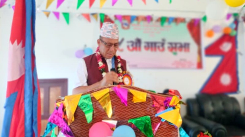 बाँफिकोटको नीति तथा कार्यक्रम गाउँ सभामा पेस हुँदै 