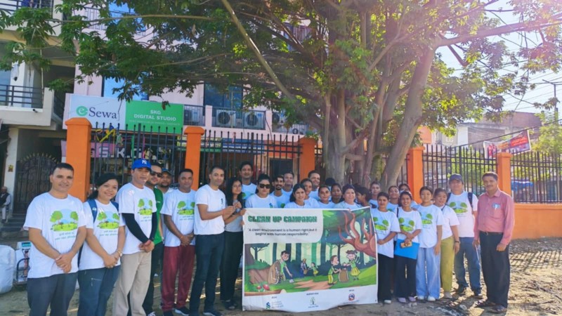 बागेश्वरी मन्दिर परिसरमा सामुदायिक सरसफाइ