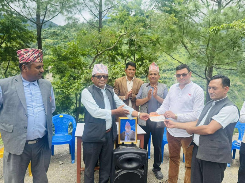 सिद्धार्थ माविमा बुबाको सम्झनामा अक्षयकोष स्थापना