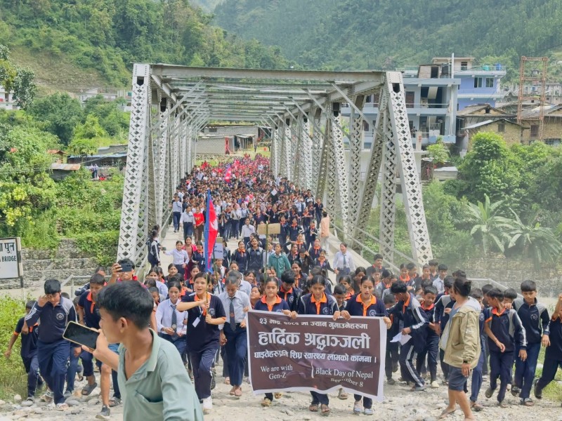 जेन–जीको आन्दोलन रुकुम पश्चिममा पनि 