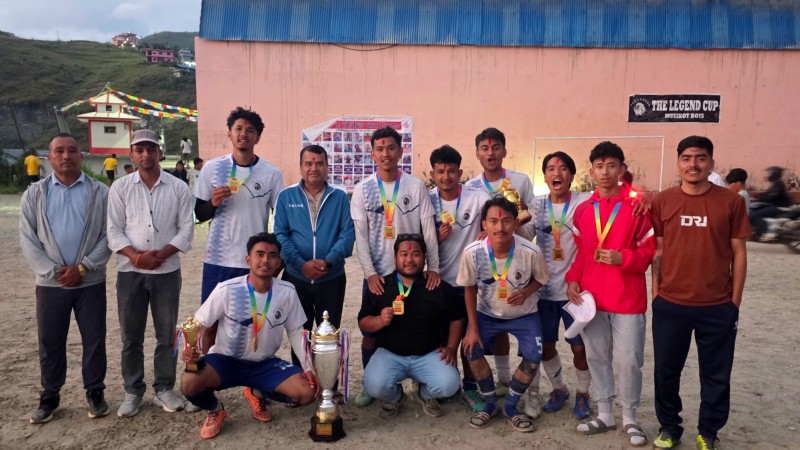 मुसिकोटमा सञ्चालित द लिजेण्ड कपको आय व्यय सार्वजनिक, १ लाख ६९ हजार बचत 