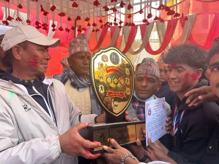 बाँफिकोटकोे छैटौँ राष्ट्रपति रनिङ शिल्ड सिद्धार्थ मावि मग्माले जित्यो