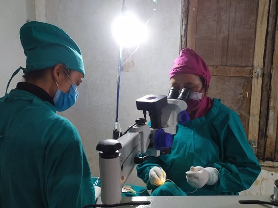 सल्लेमा आँखाको निःशुल्क अप्रेशन