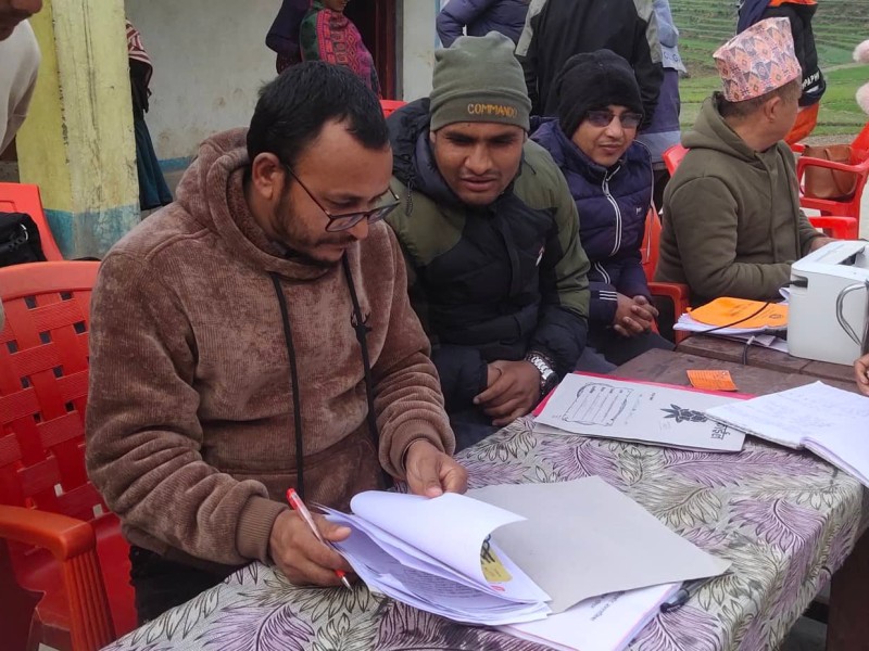 आठबीसकोटले थाल्यो सेवा प्रवाह घुम्ती शिविर