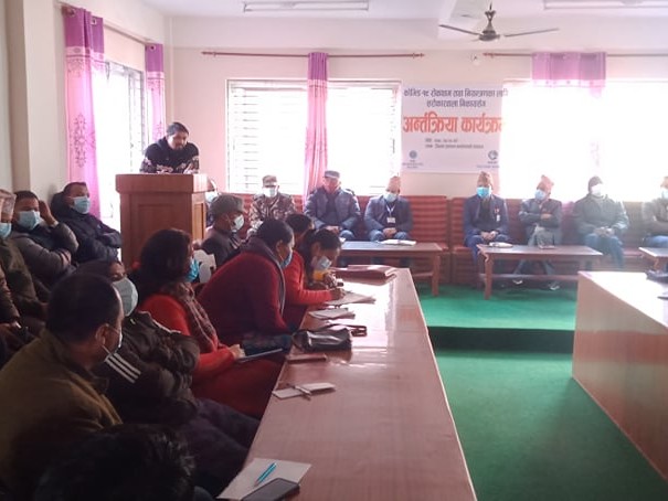 कोभिडको पुर्व तयारी तथा रोकथामको लागि अन्तरक्रिया