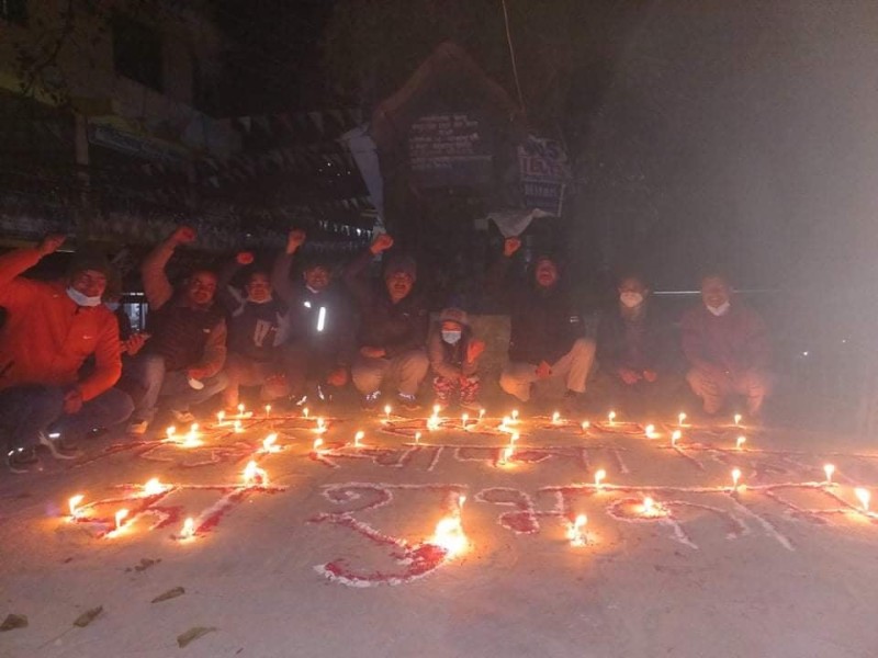 प्रेस सेन्टरको स्थापना दिवसमा मुसीकोटमा दीप प्रज्वलन