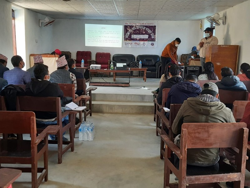 चौरजहारीमा कोभिड १९, को समिक्षात्मक परामर्श बैठक