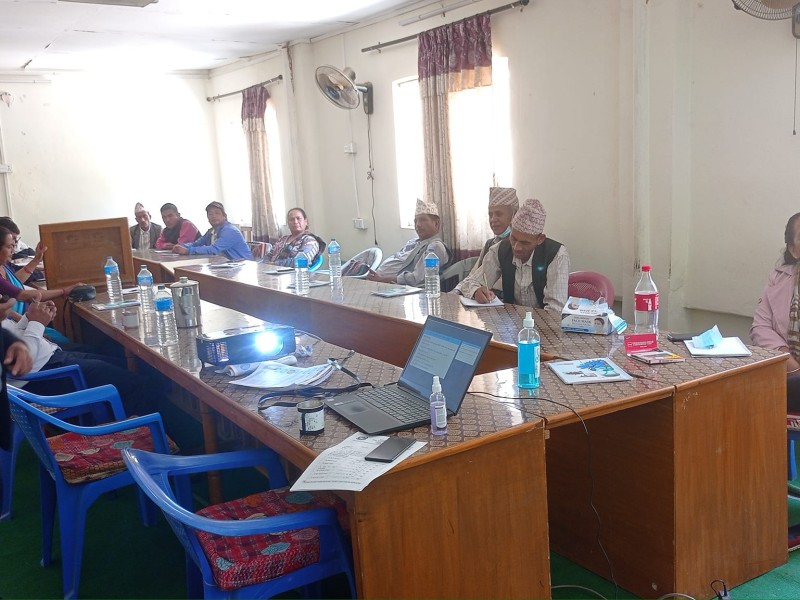 मुसीकाेटमा टाइफाइड खाेप सम्बन्धि अभिमुखिकरण