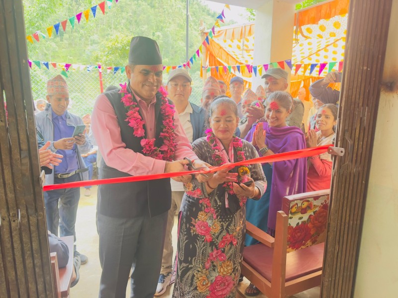 सानीभेरी ११ को नवनिर्मित वडा कार्यालय भवन उद्घाटन 