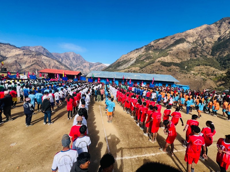 आठविसकोट नगरपालिकामा छैंटौं राष्ट्रपति रनिङ शिल्ड सुरु