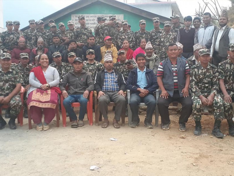 सेनाद्धारा मालिका माविको खेल मैदान मर्मत 