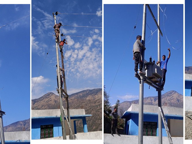 सानीभेरीमा विद्युत विस्तार धमाधम