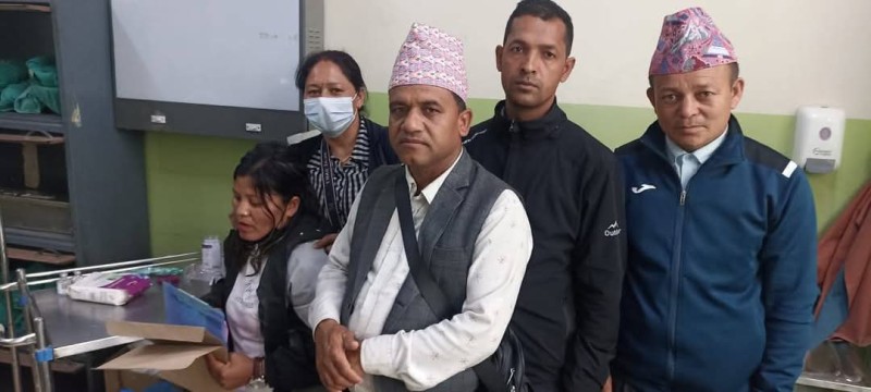 शिक्षक आन्दोलनमा रुकुम पश्चिमकी लक्ष्मी घाइते