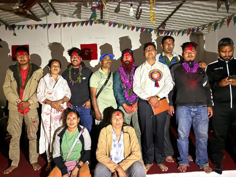 सुशीलको अध्यक्षतामा वाइसीयल आठबिसकाेटकाे नयाँ नेतृत्व